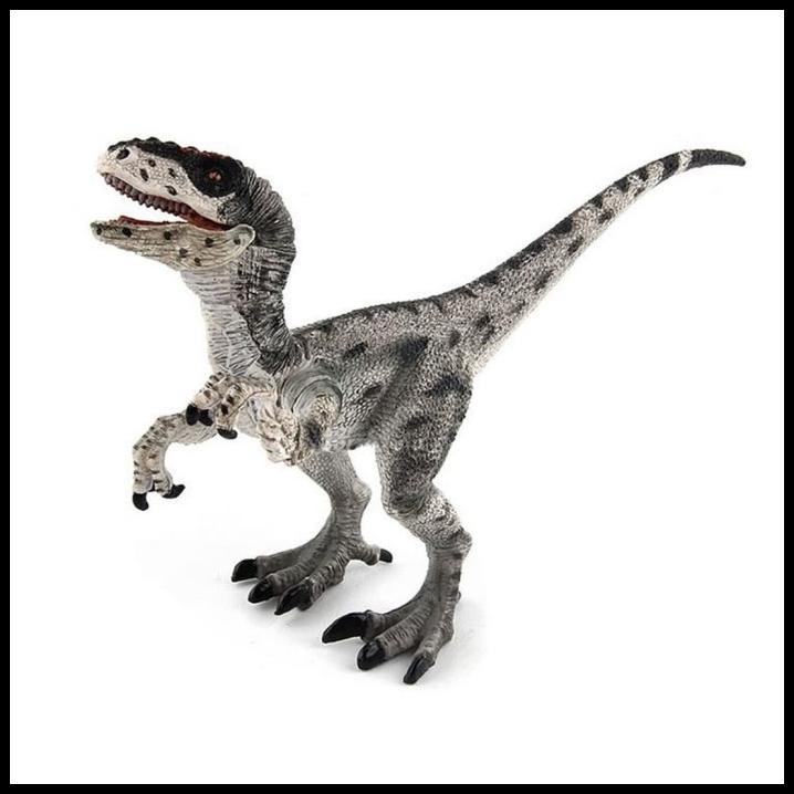 Jual Velociraptor Silver Figure Dinosaurus Model Simulasi Dino Shopee Indonesia