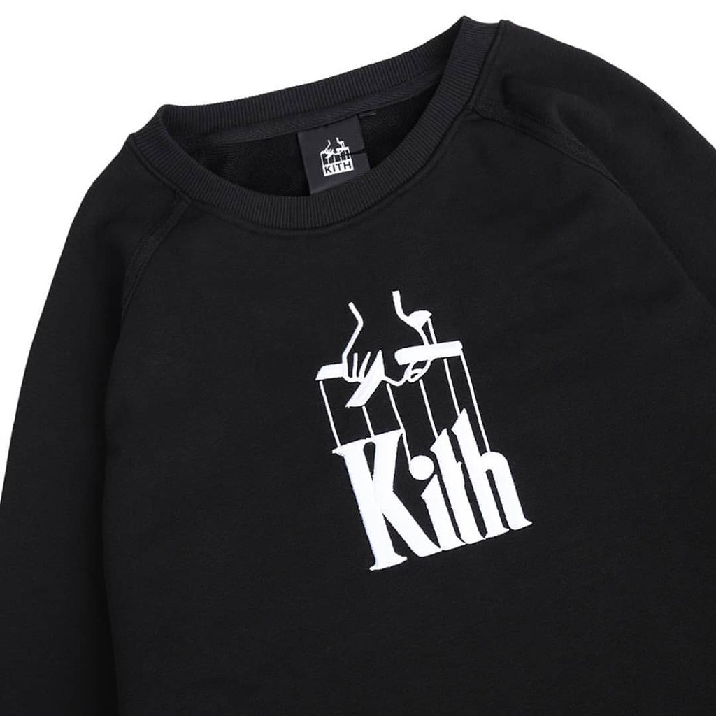 Jual Kith X The Godfather Puppet Crewneck Sweatshirt Black Shopee Indonesia
