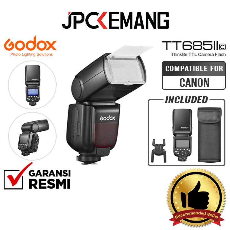 Jual Godox TT685 II Canon Speedlite Flash TT685II C TT 685 TT685IIC ...