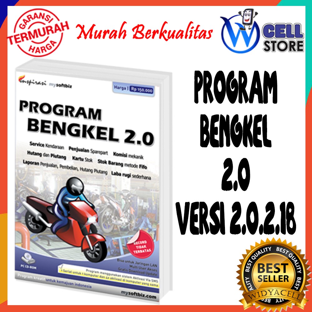 [GRATIS ONGKIR] PROGRAM DAN APLIKASI BENGKEL 2.0 - SERVICE KENDARAAN DAN PENJUALAN SPAREPART ORI