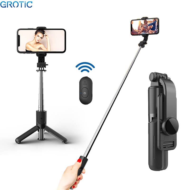 Jual Grotic Tripod Handphone Mini Portable Remote Bluetooth 730mm