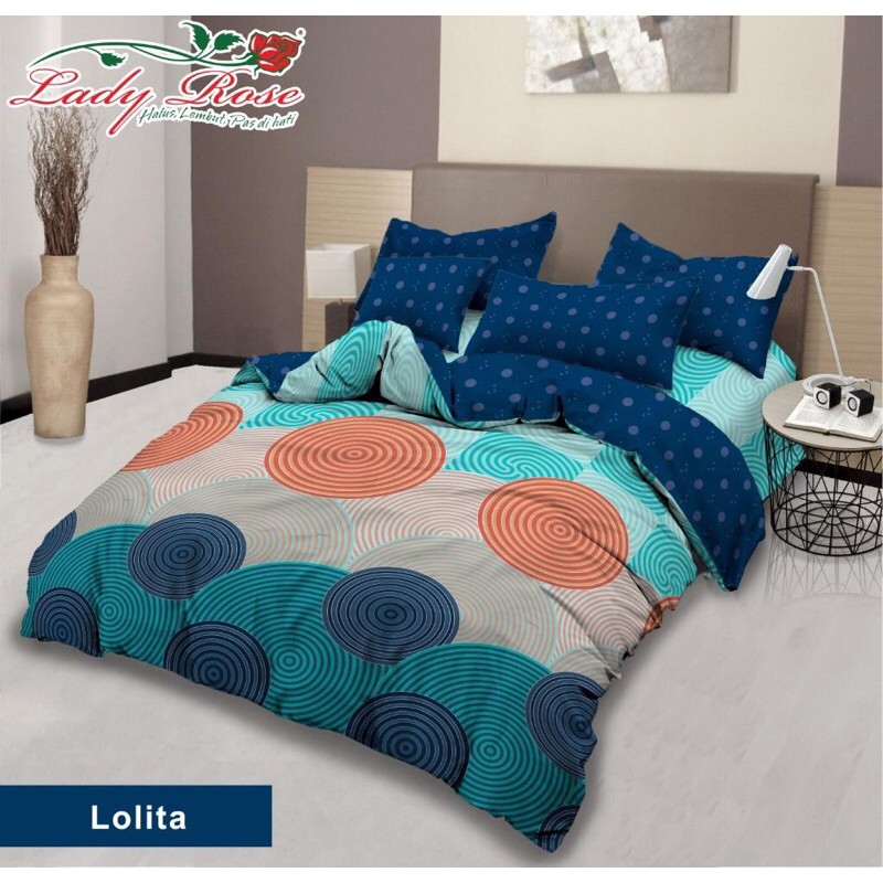 Jual sprei ladyrose uk 160b2 SARAH LOLITA POLCAGREY LUXIO | Shopee