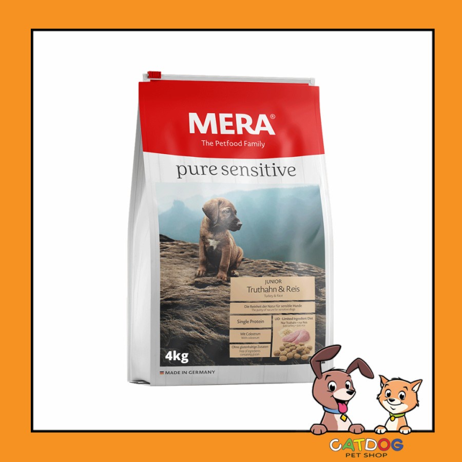 Jual Mera Pure Sensitive Junior Turkey & Rice 4kg | Shopee Indonesia