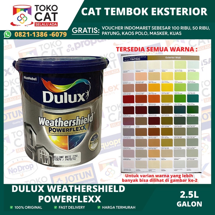 Jual Cat Tembok Dulux Weathershield Powerflexx Bisa Request Warna 25l Shopee Indonesia 6732