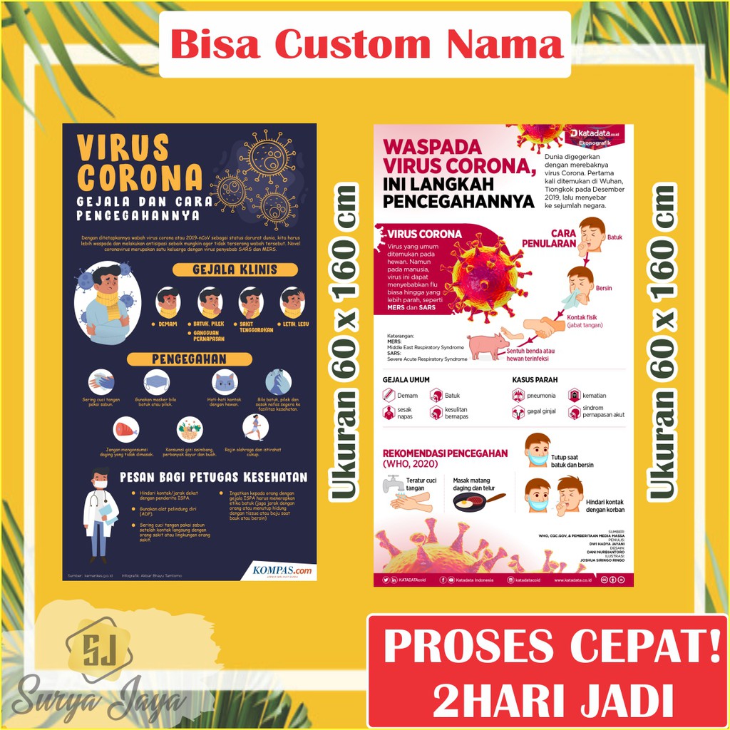 Jual Banner Himbauan Virus Corona / Banner Waspada Virus corona ...