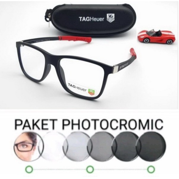 Frame kacamata tag heuer for men sport sunglasses