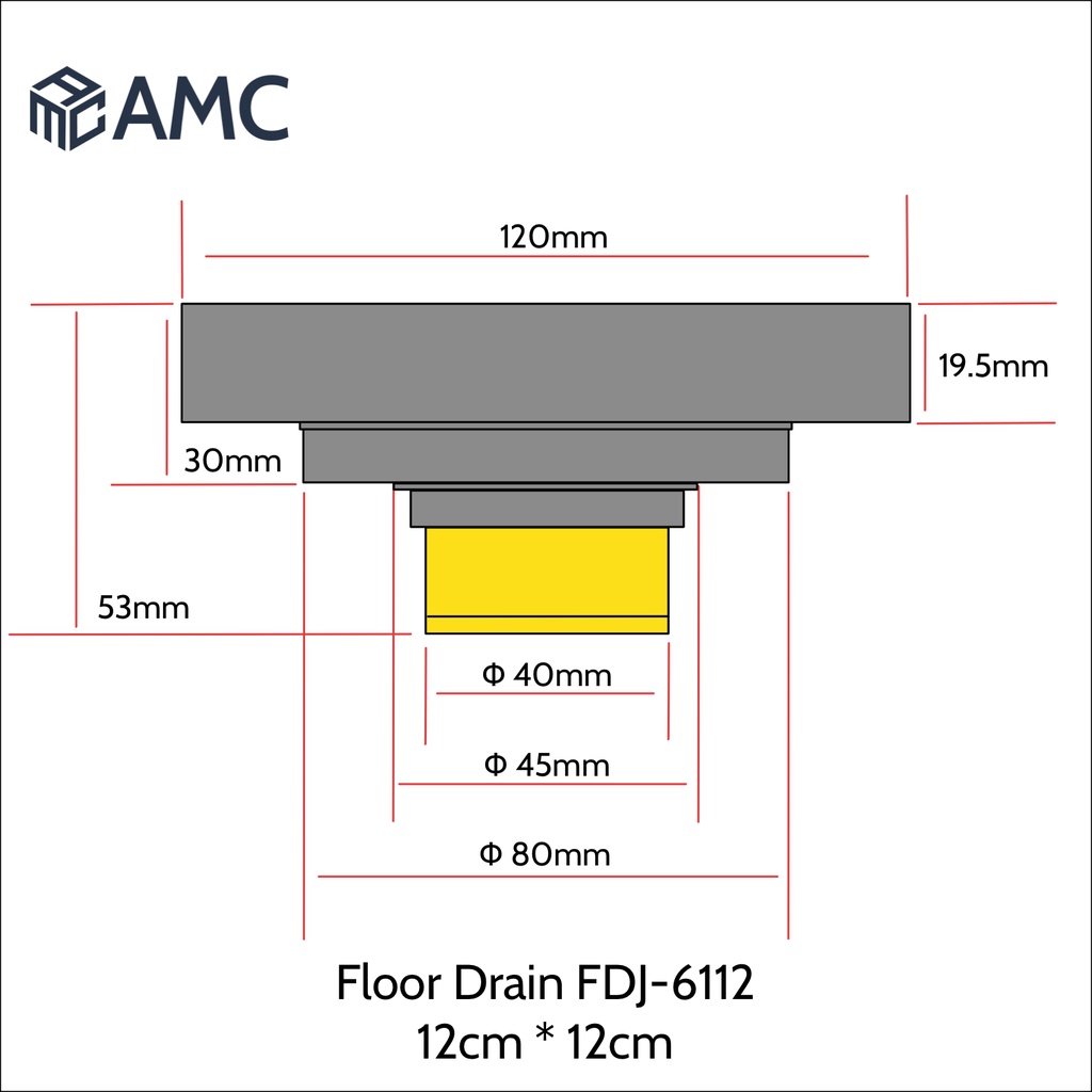 Jual Amc Fdj Floor Drain Strainer Saringan Got Kamar Mandi