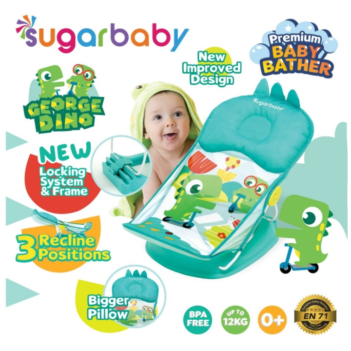 Jual Sugar Baby Baby Bather Tempat Mandi Bayi / Spacebaby Smartstart