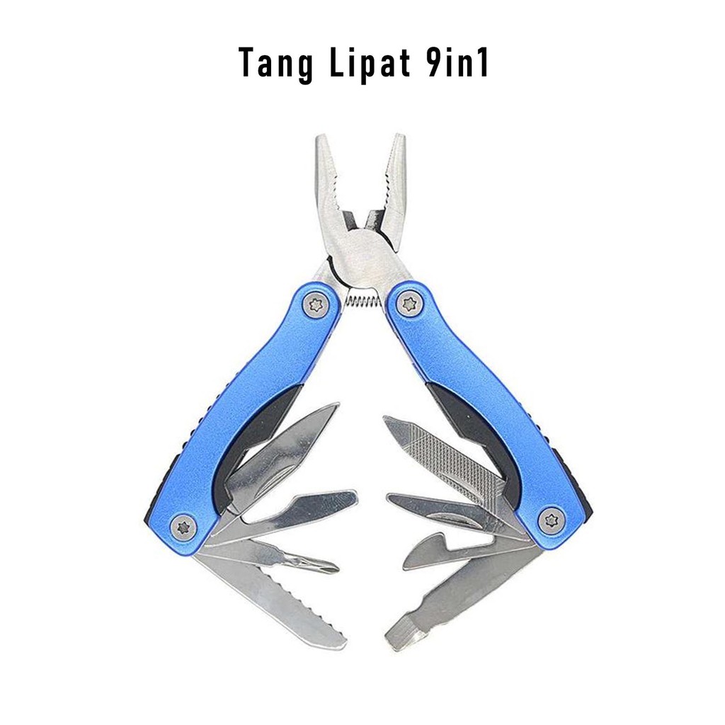 Jual Tang Lipat 9in1 Serbaguna Pengasah Pisau Kuku Obeng Mur Paku ...