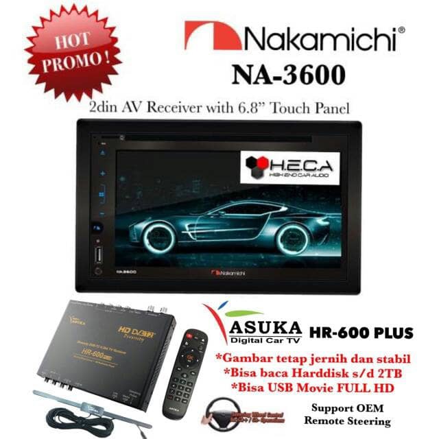 Nakamichi 600 ダストカバー付き（Jual PAKET Nakamichi NA-3600