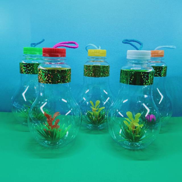 Jual BOTOL PLASTIK AQUARIUM MINI IKAN HIAS CUPANG GLOFIS DANIO | Shopee ...