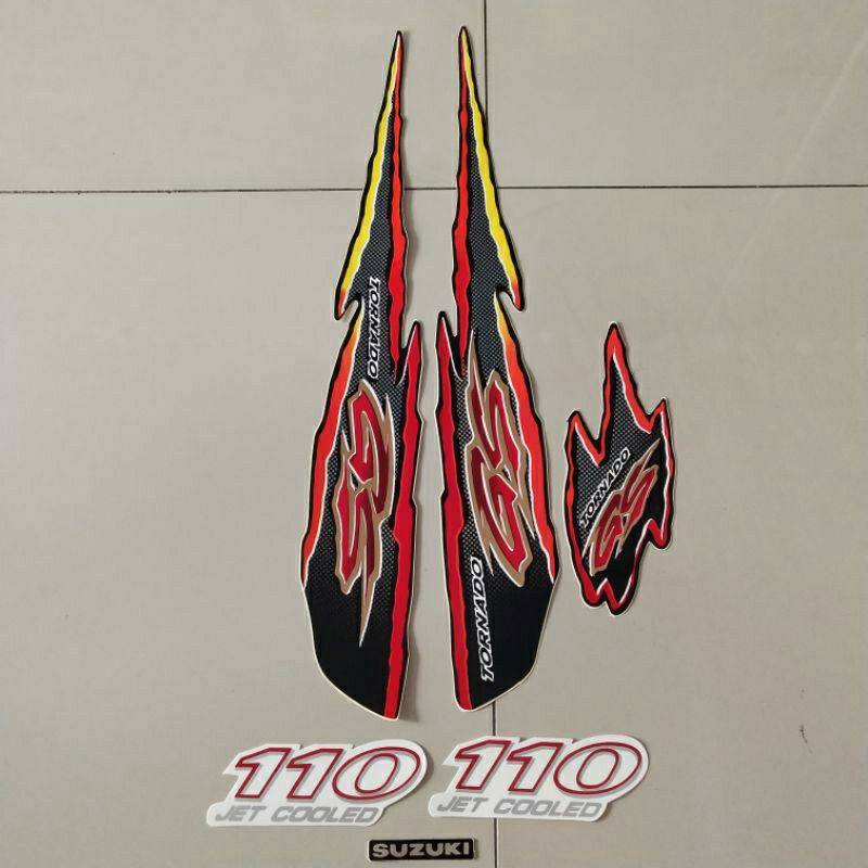 Jual Sticker Striping Suzuki Gs Tornado Gs 110 Stiker List Bodi Tornado ...