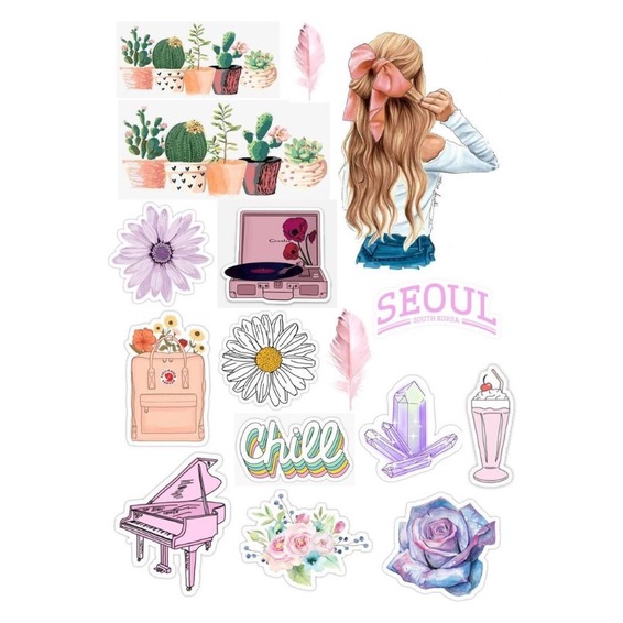Jual sticker girl estetik stiker lucu (Baca Deskripsi !!!) | Shopee ...