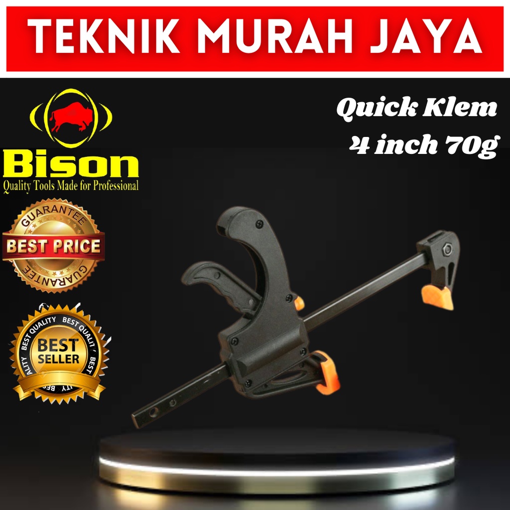 Jual Bison 4 Inch Klem F Catok Kayu Jepit Penjepit Quick Release Wood