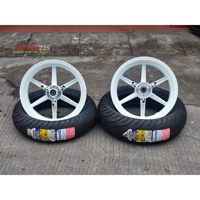 Jual paket velg vrossi new nmax 3.5in 4.0in ban michelin pilot