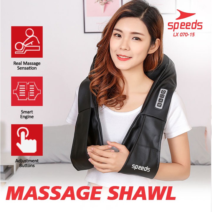 Jual Speeds Neck Massager Alat Pijat Terapi Kneading Refleksi Kesehatan