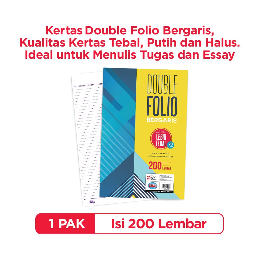 SiDU Double Folio Bergaris 200 lembar SDU RF 200 70 GSM (2)
