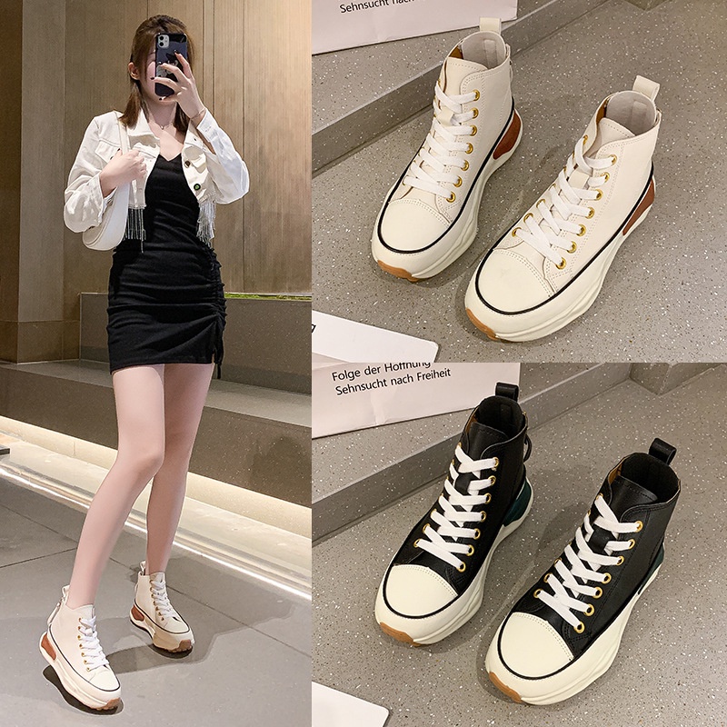 Jual SN012 Sepatu High Waist fashion | Shopee Indonesia