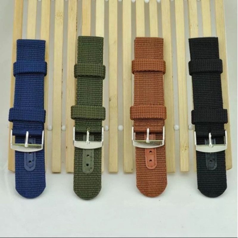 Jual strap jam tangan nylon murah tali jma tangan kanvas nylon kuat