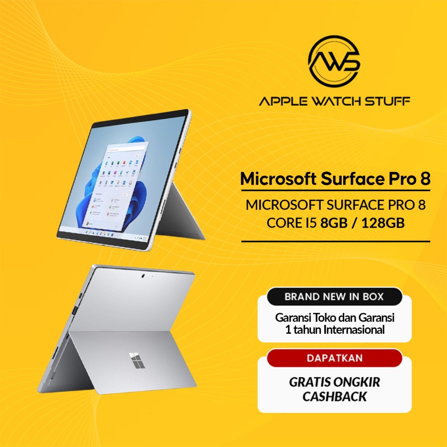 Jual Microsoft Surface Pro 8 Core I5 8GB / 128GB BNIB | Shopee Indonesia