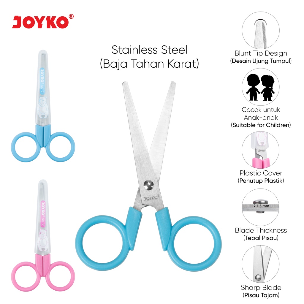 Jual Gunting Scissors Joyko SC-21 | Shopee Indonesia