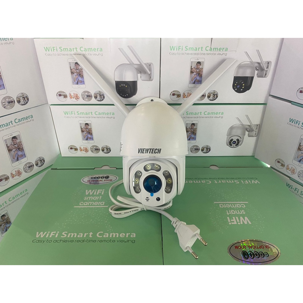 Jual Kamera Wifi IP CAM PTZ Viewtech VT608 5mp Double Light Vigilance ...