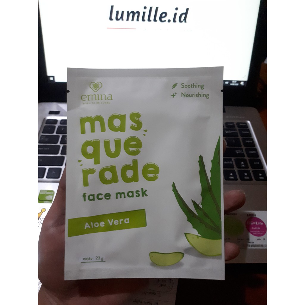 Jual EMINA Sheet Mask BRIGHT STUFF, MASQUERADE TEA TREE, POME, RICE ...
