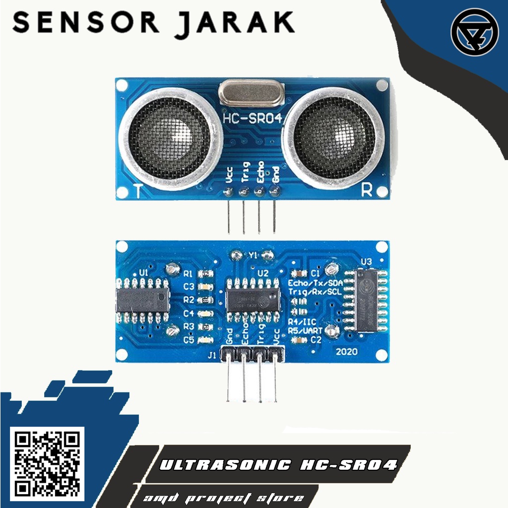 Jual Modul Sensor Ultrasonic Hc Sr04 Module Pengukur Jarak Hc Sr04 Hcsr04 Shopee Indonesia 1272