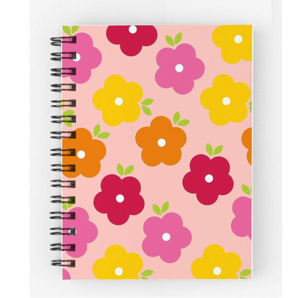 Jual NoteBook Ring Spiral A6 Bunga SA6014 | Buku Tulis Catatan Diary ...