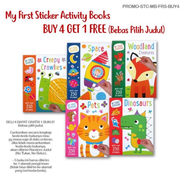 Jual My First Stickers - (With Over 250 Stickers) | Shopee Indonesia