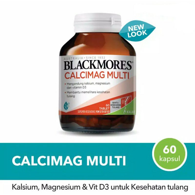 Jual Blackmores Calcimag Multi (30) & (60) / kalsium 30 cap & 60 cap ...