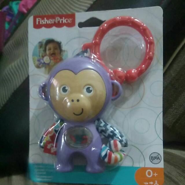 Jual Mainan bayi Fisher Price monkey rattle | Shopee Indonesia