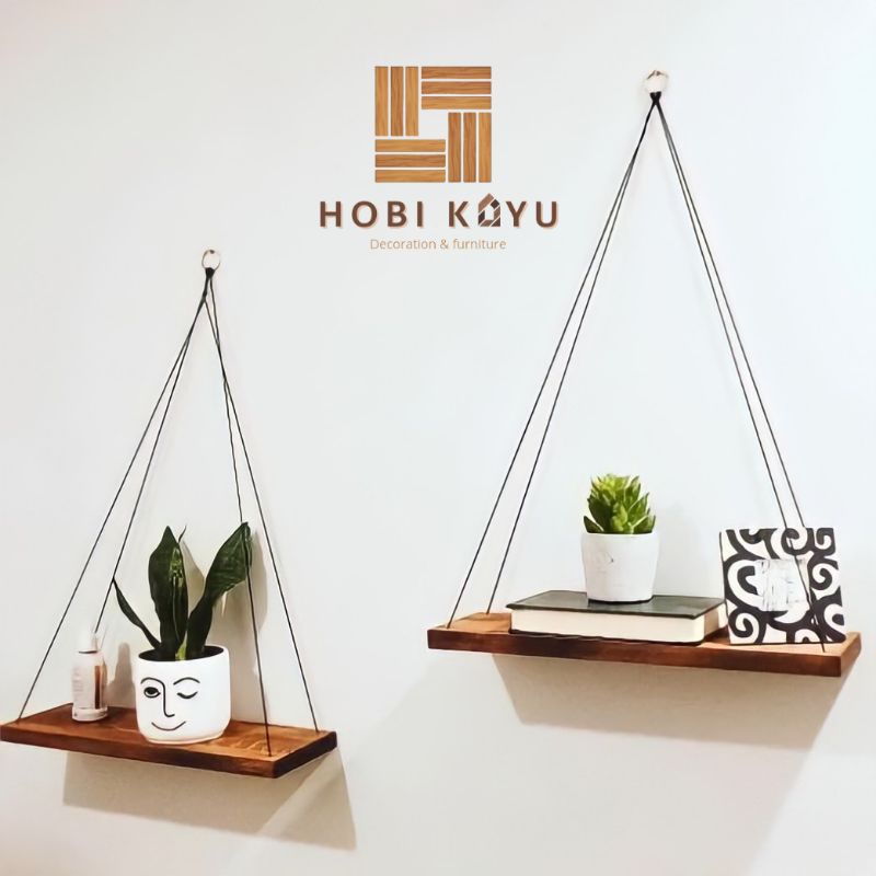 Jual hiasan dinding aesthetic Furniture Rak Gantung/ Rak dinding