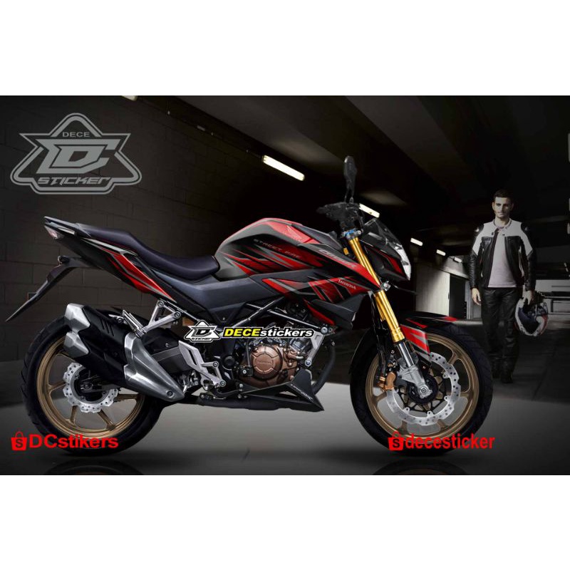 decal cb150r hitam