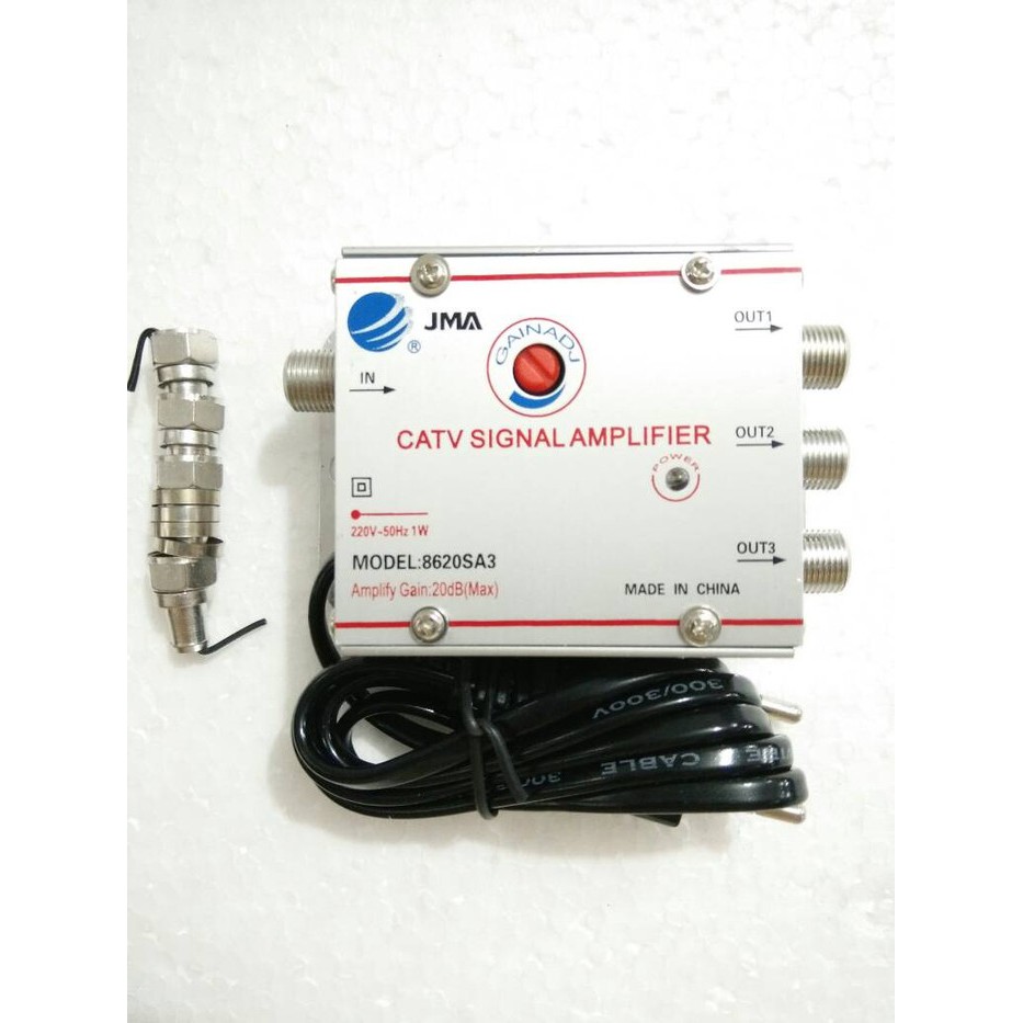 Jual CATV Signal Amplifier JMA 3 Way Penguat Sinyal TV | Shopee Indonesia