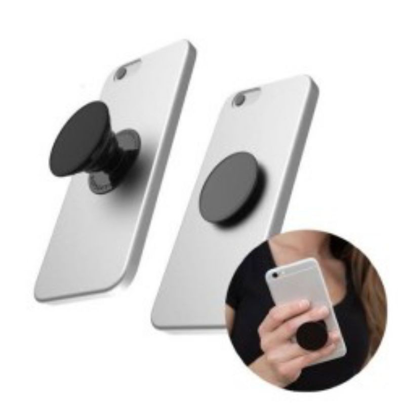 Jual Pop Socket Handphone / Popsoket / Pop Soket Hp Hitam Polos ...