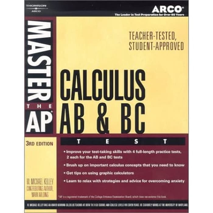 Jual Buku Master AP Calculus AB, 3rd Ed (Master The Ap Calculus Ab & Bc ...