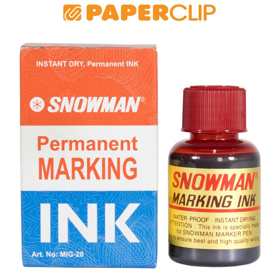 INK MARKER SNOWMAN PERMANENT RED (2)