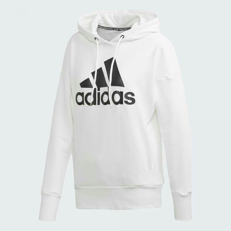 Adidas original hoodie badge of sport white black bnwt