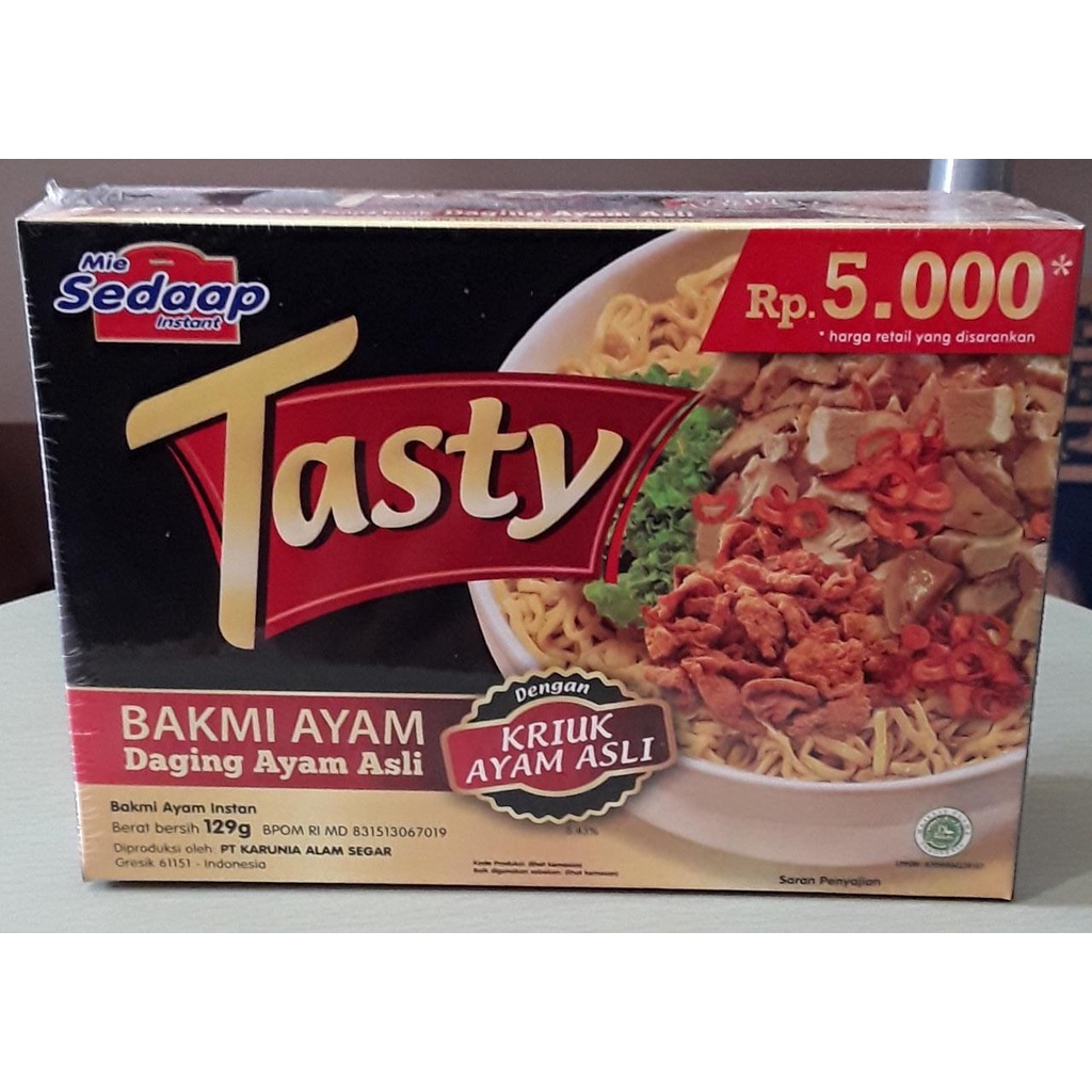 Jual Mie Sedap Tasty Bakmi Ayam 129gr Shopee Indonesia