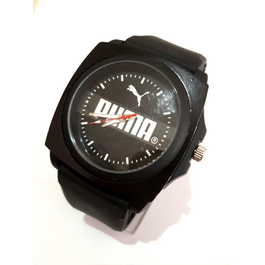 Unik JAM TANGAN PRIA MURAH PUMA SPORT HITAM P0500H