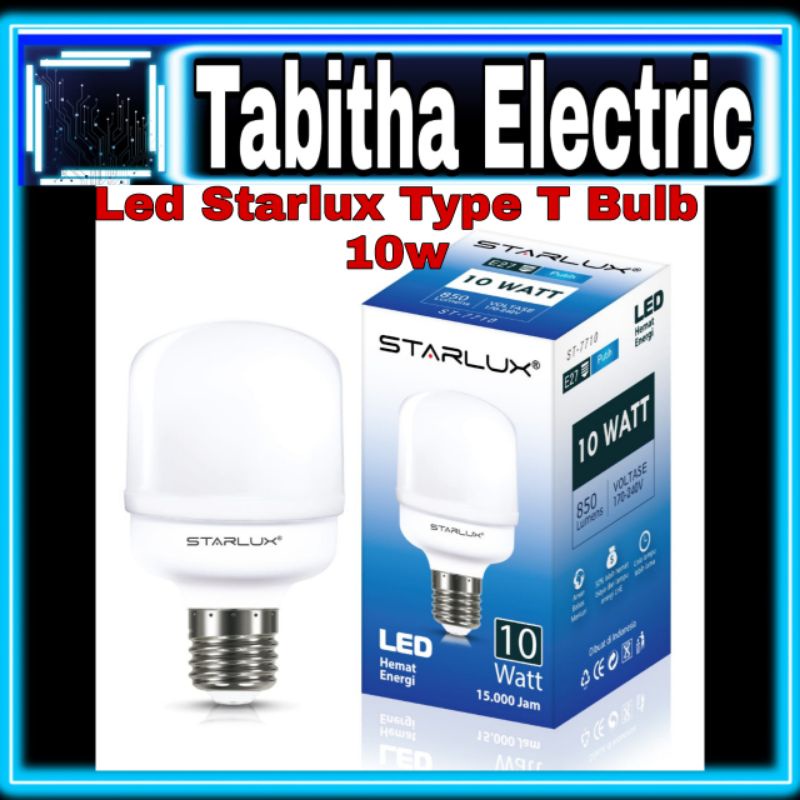 Jual Led Starlux Type T Bulb 10w Ber Sni Shopee Indonesia