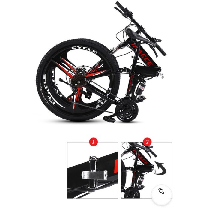 Jual Sepeda Gunung Lipat Macce - 21 Speed 26 Inch Sepeda Gunung 3 Knife ...