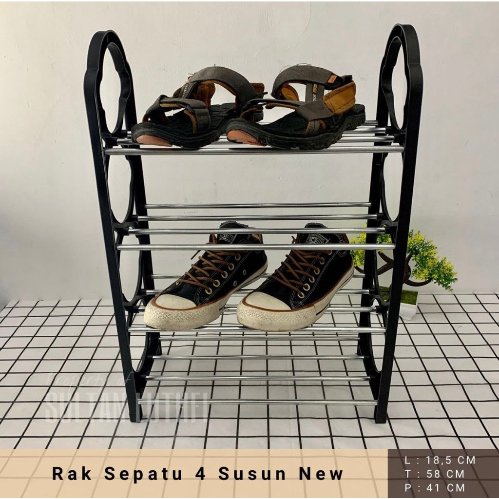 Jual Rak Sepatu Sandal Ch Warna Rak Sepatu Portable Susun Shopee Indonesia