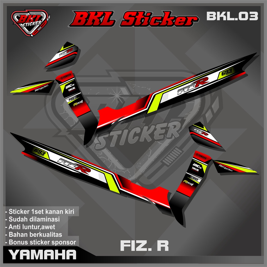 Jual Stiker Striping Motor Variasi Lis Fiz R Semi Full Body Desain