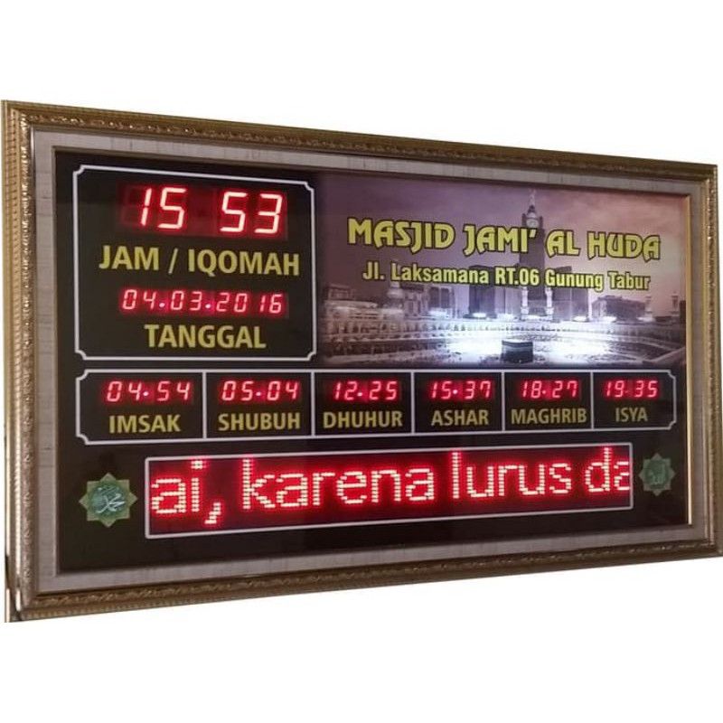 Jual JAM DIGITAL MASJID / JADWAL SHOLAT NASJID Shopee Indonesia