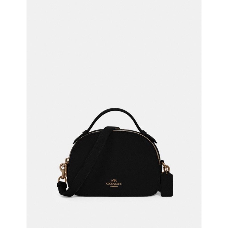 Coach serena satchel black sale