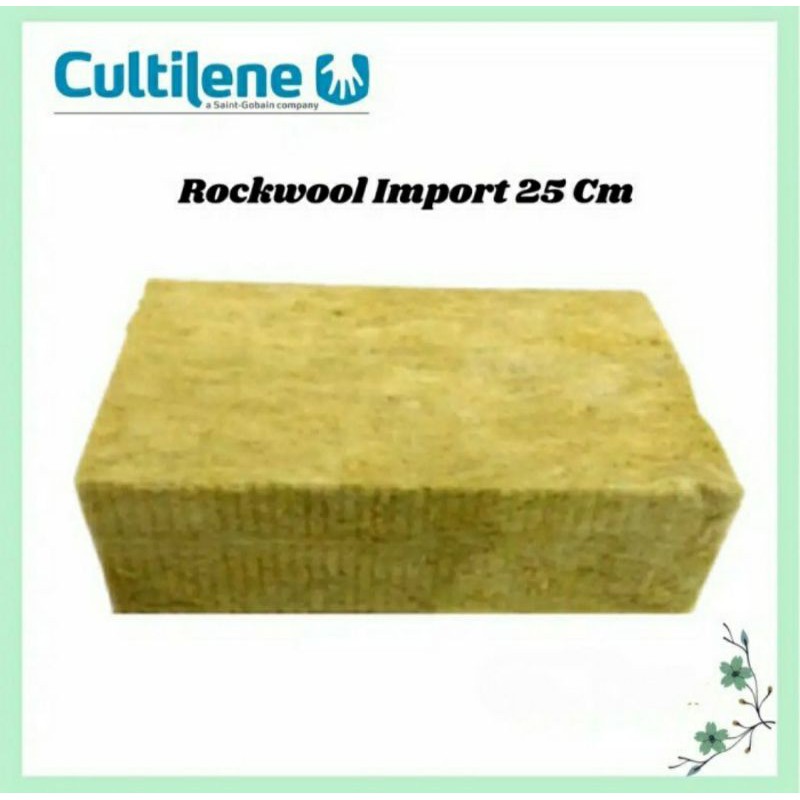 Rockwool Cultilene Hidroponik 1/4 Slab -  Rockwool Varian BeGrow Mirip Cultillene