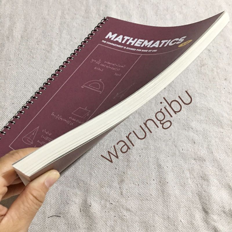 Jual Mathematics Blank Spiral Sketch Ruled Notebook Buku Tulis Catatan ...