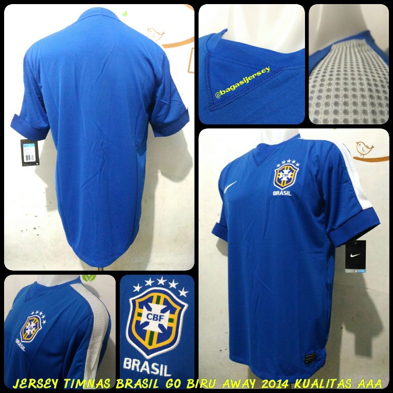 Jual Jersey Baju Bola Retro Lawas Klasik Negara Brasil Brazil Away Kit ...